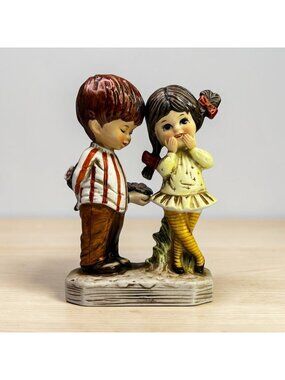 Vintage Fran Mar Moppets Surprise Kiss Collectible Figurine From 1971